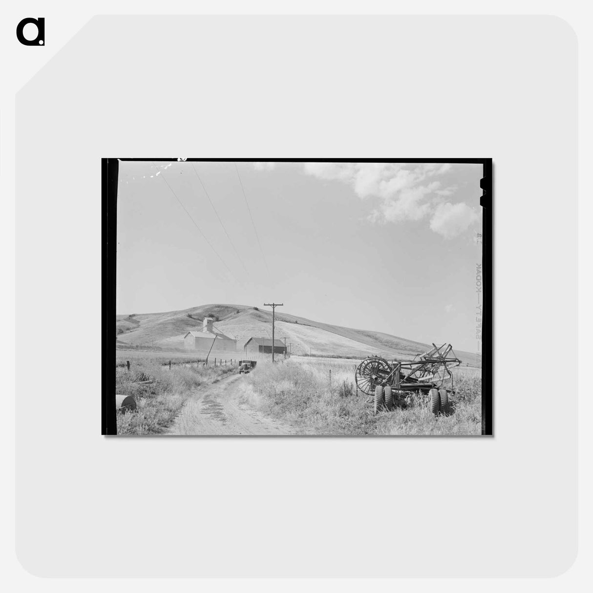 アートポストカード-Farm Scene, Walla Walla County, Washington
 - ラッセル リー Postcard.