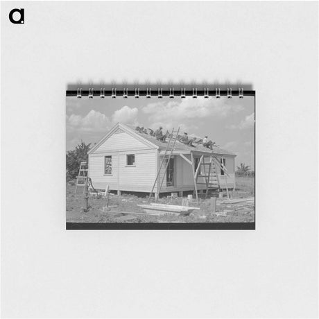 アートメモ帳-House Erection: Roofing Over Shingle Lath
 - ラッセル リー Memo.