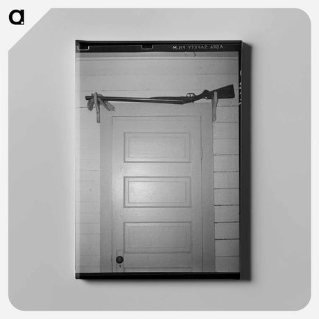 アートパネル-Shotgun Over the Door, Crowley, Louisiana
 - ラッセル リー Canvas.
