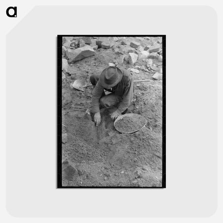 アートポストカード-Gold Prospector at Pinos Altos
 - ラッセル リー Postcard.