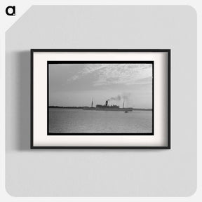 アートポスター-Pilot Stepping from Pilot Boat to Dock, Pilottown, Louisiana
 - ラッセル リー Poster.