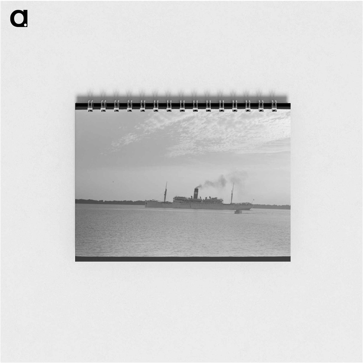 アートメモ帳-Pilot Stepping from Pilot Boat to Dock, Pilottown, Louisiana
 - ラッセル リー Memo.