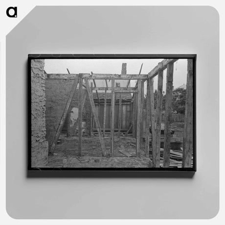 アートパネル-Side Wall Construction, Edgard, Louisiana
 - ラッセル リー Canvas.