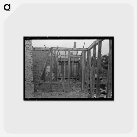 アートポストカード-Side Wall Construction, Edgard, Louisiana
 - ラッセル リー Postcard.