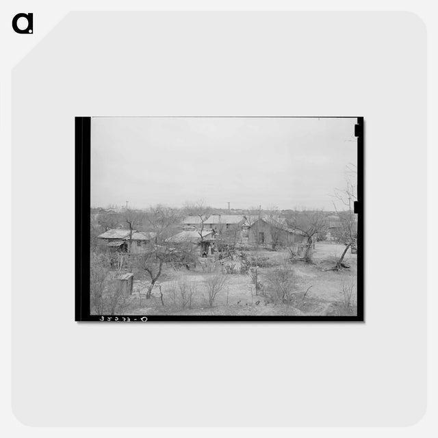 アートポストカード-Mexican Section, Eagle Pass, Texas
 - ラッセル リー Postcard.
