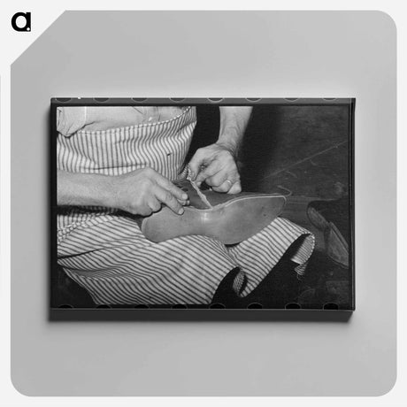アートパネル-Cowboy Bootmaking Shop, Alpine, Texas
 - ラッセル リー Canvas.