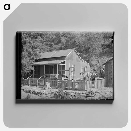 アートパネル-House in Mogollon, New Mexico
 - ラッセル リー Canvas.