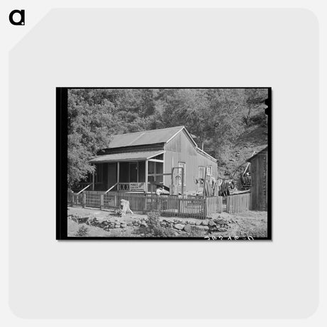 アートポストカード-House in Mogollon, New Mexico
 - ラッセル リー Postcard.