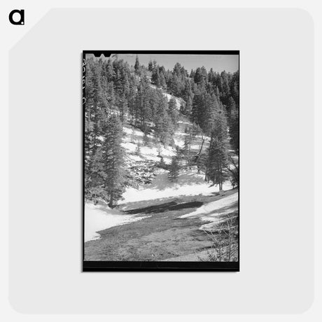 アートポストカード-Snow Melting, Bernalillo County
 - ラッセル リー Postcard.