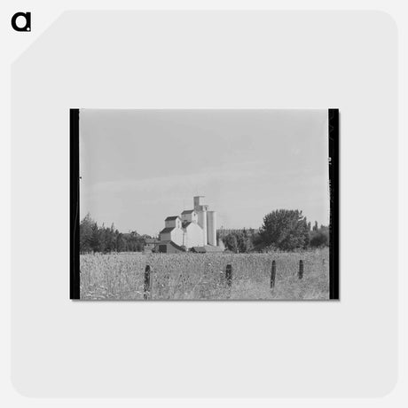 アートポストカード-Wheat Elevator, Latah County, Idaho
 - ラッセル リー Postcard.