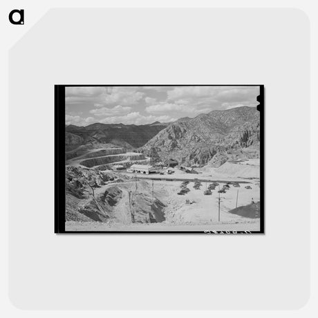 アートポストカード-Open Pit Copper Mine, Morenci, Arizona
 - ラッセル リー Postcard.