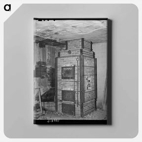 アートパネル-Muffle Furnace, Two Bit Creek, Near Deadwood, South Dakota
 - ラッセル リー Canvas.