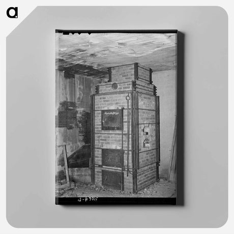 アートパネル-Muffle Furnace, Two Bit Creek, Near Deadwood, South Dakota
 - ラッセル リー Canvas.