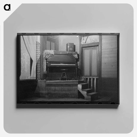 アートパネル-Piano on Platform in Auditorium, New Iberia, Louisiana
 - ラッセル リー Canvas.