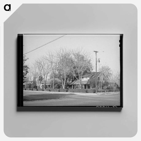 アートパネル-Street in Residential District of Delano, California
 - ラッセル リー Canvas.