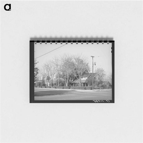 アートメモ帳-Street in Residential District of Delano, California
 - ラッセル リー Memo.