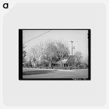 アートポストカード-Street in Residential District of Delano, California
 - ラッセル リー Postcard.