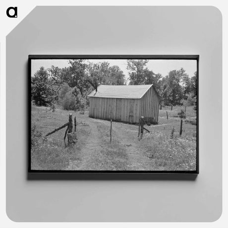 アートパネル-Home of Agricultural Day Laborer Near Sallisaw, Oklahoma
 - ラッセル リー Canvas.