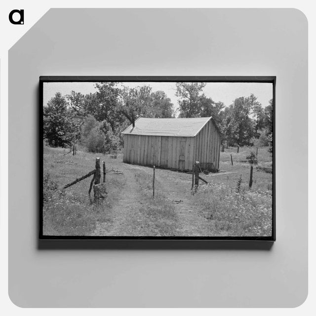 アートパネル-Home of Agricultural Day Laborer Near Sallisaw, Oklahoma
 - ラッセル リー Canvas.