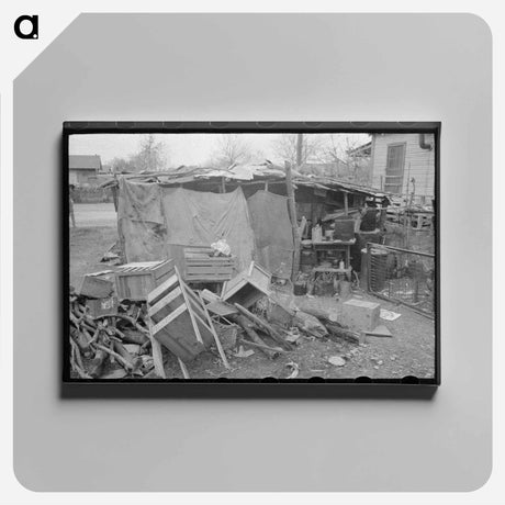 アートパネル-Mexican Squatter Settlement, San Antonio, Texas
 - ラッセル リー Canvas.