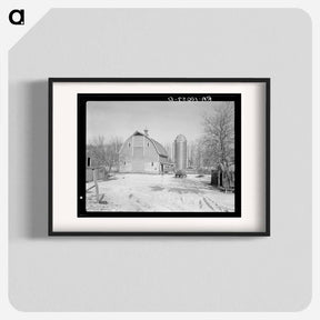 アートポスター-Barn and Silo on H.H. Tripp Farm
 - ラッセル リー Poster.