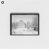 アートメモ帳-Barn and Silo on H.H. Tripp Farm
 - ラッセル リー Memo.