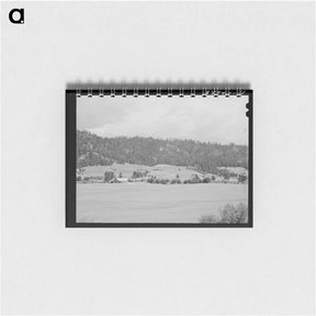 アートメモ帳-Farmland and Farmstead, Garden Valley, Boise County, Idaho
 - ラッセル リー Memo.