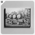 アートパネル-Fuel Barrels on Perry Warner's Farm
 - ラッセル リー Canvas.