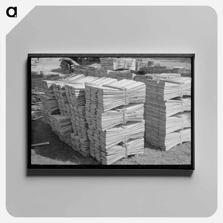 アートパネル-Shingles Made Near Jefferson, Texas
 - ラッセル リー Canvas.