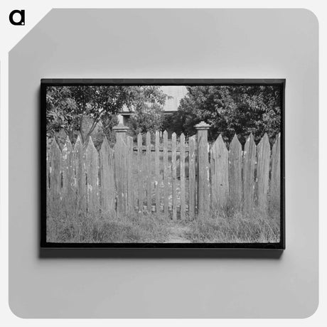 アートパネル-Gate and Fence, Paulina, Louisiana
 - ラッセル リー Canvas.