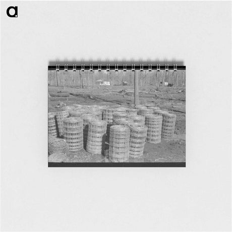 アートメモ帳-Woven Wire Fence, Chicot Farms
 - ラッセル リー Memo.