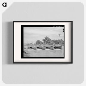 アートポスター-Main Irrigation Canal and Gates, Maricopa County, Arizona
 - ラッセル リー Poster.
