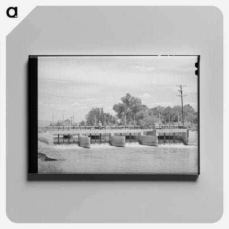 アートパネル-Main Irrigation Canal and Gates, Maricopa County, Arizona
 - ラッセル リー Canvas.