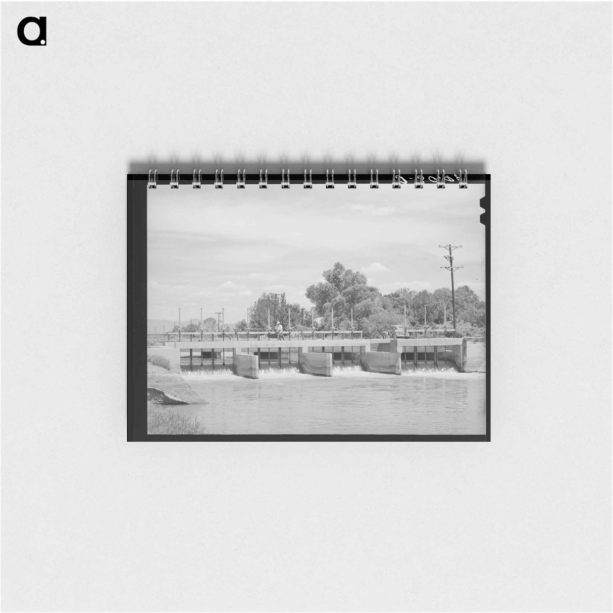 アートメモ帳-Main Irrigation Canal and Gates, Maricopa County, Arizona
 - ラッセル リー Memo.