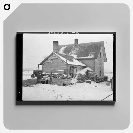 アートパネル-House Banked with Manure
 - ラッセル リー Canvas.