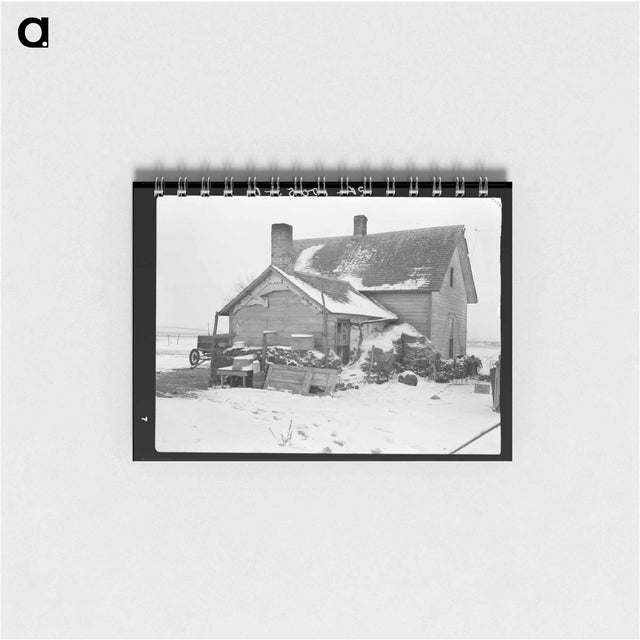 アートメモ帳-House Banked with Manure
 - ラッセル リー Memo.