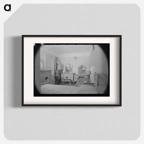 アートポスター-Bedroom of Nathan Katz Apartment, East 168th Street, Bronx, New York
 - ラッセル リー Poster.