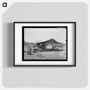 アートポスター-Chuck Wagon and Tarpaulin, Ranch near Spur, Texas
 - ラッセル リー Poster.