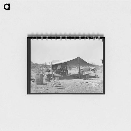 アートメモ帳-Chuck Wagon and Tarpaulin, Ranch near Spur, Texas
 - ラッセル リー Memo.