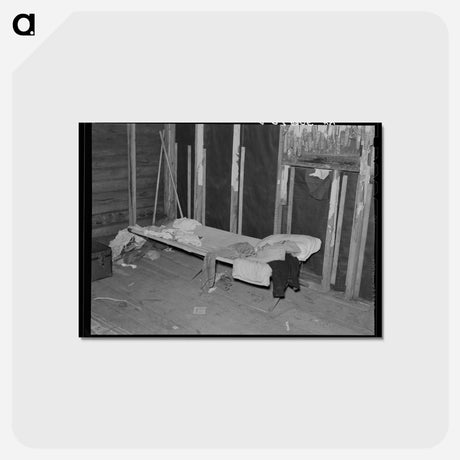 アートポストカード-Interior of Sugar Beet Worker's Shack
 - ラッセル リー Postcard.