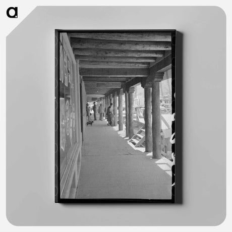 アートパネル-Stores around the Main Square, Taos, New Mexico
 - ラッセル リー Canvas.