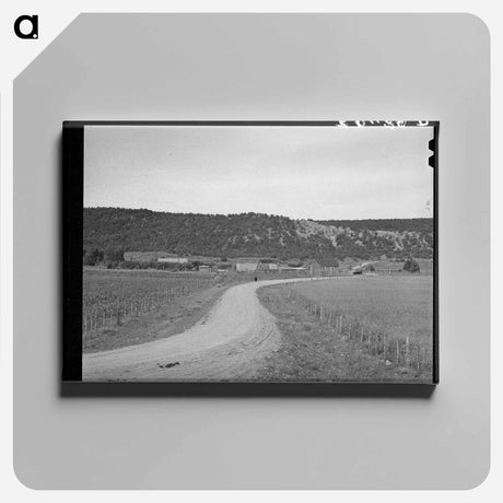 アートパネル-Taos County Rural Scene
 - ラッセル リー Canvas.
