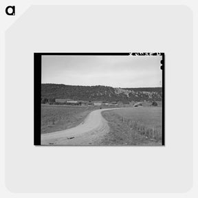 アートポストカード-Taos County Rural Scene
 - ラッセル リー Postcard.