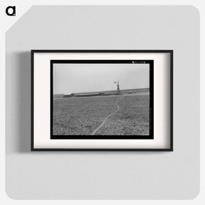 アートポスター-Texas Farm with Windmill, Hog Pen, and Shed
 - ラッセル リー Poster.