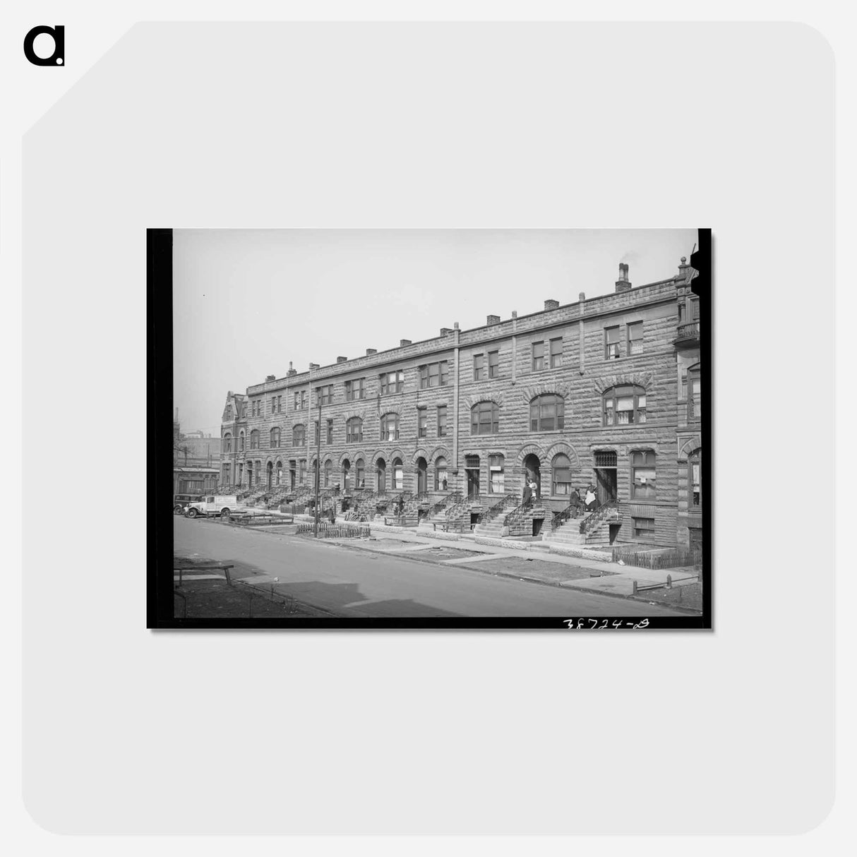 アートポストカード-Apartment Houses, Chicago
 - ラッセル リー Postcard.