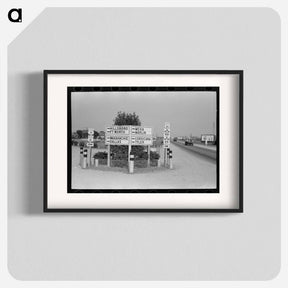 アートポスター-Highway Junction, Waco, Texas
 - ラッセル リー Poster.