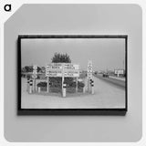 アートパネル-Highway Junction, Waco, Texas
 - ラッセル リー Canvas.