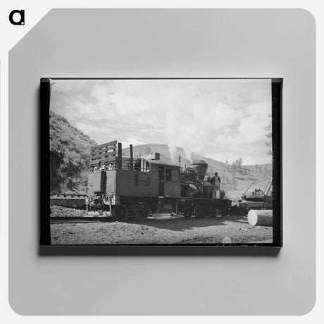 アートパネル-Logging Train, Baker County, Oregon
 - ラッセル リー Canvas.