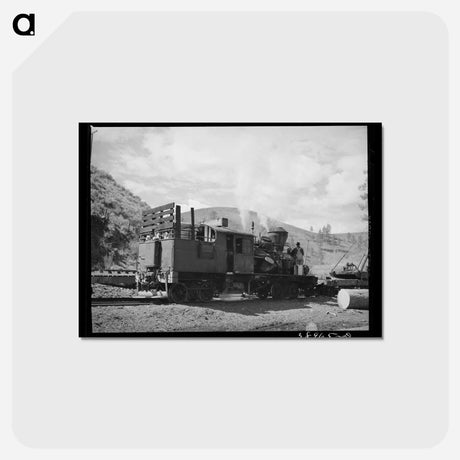 アートポストカード-Logging Train, Baker County, Oregon
 - ラッセル リー Postcard.