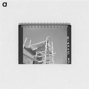 アートメモ帳-Construction of a Chimney, Greendale, Wisconsin
 - ラッセル リー Memo.
